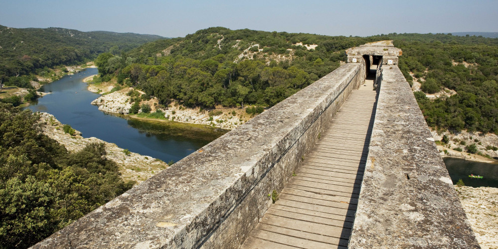 La canalisation du Pont du Gard
