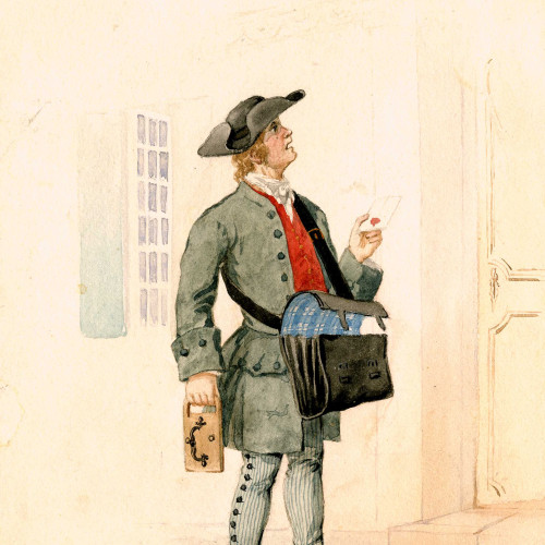 Facteur de la petite poste sous Louis XV, 1760