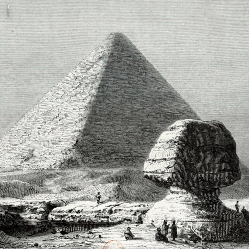 Le Sphinx et la grande pyramide de Gizeh