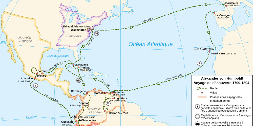 L'expédition américaine d'Alexander von Humboldt (1799-1804)