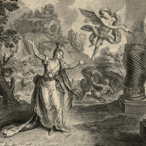 Charles Coypel, L’Amour s’envole et le palais s’évanouit, Psiché, acte IV scène 3, [1726]