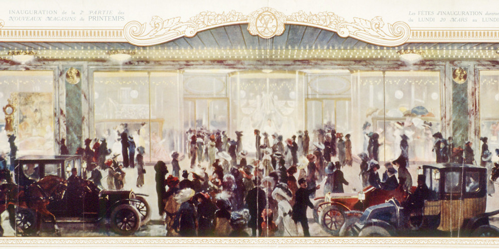 Le Printemps, entrée principale sur le boulevard Haussmann
