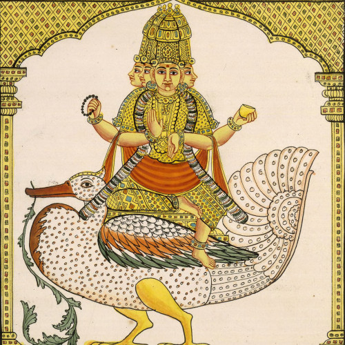 Brahma, le créateur monté sur un cygne
