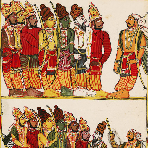 Bharada et son frère partent avec l’armée à la recherche de Rama