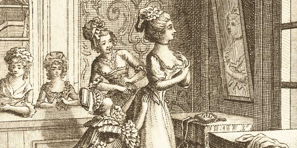 Femmes s’apprêtant devant un miroir