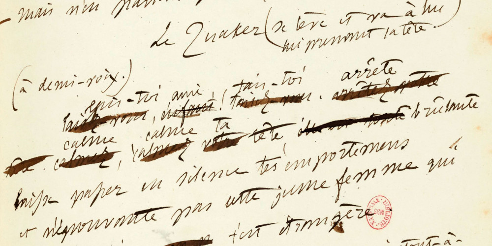 Manuscrit autographe de Chatterton