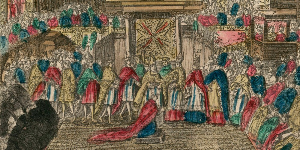 Cérémonie du Couronnement de Louis XVI le 11 juin 1775