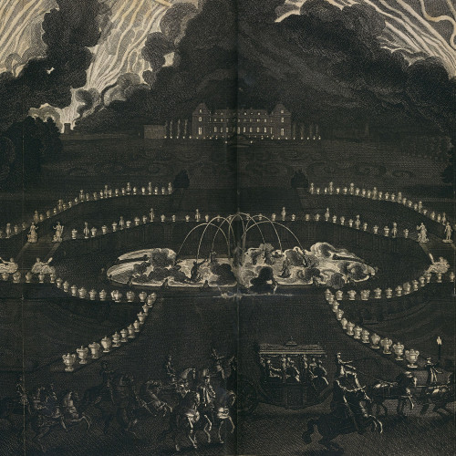 Le feu d’artifice du Grand Divertissement royal de Versailles, 1668
