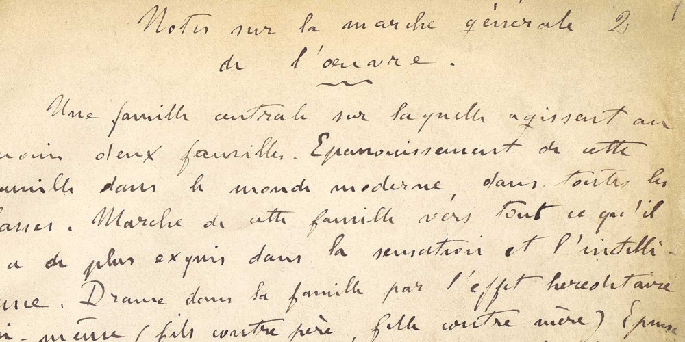 Notes sur la marche générale de l'œuvre