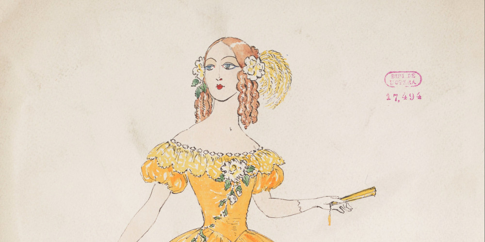 La Traviata : maquette de costume