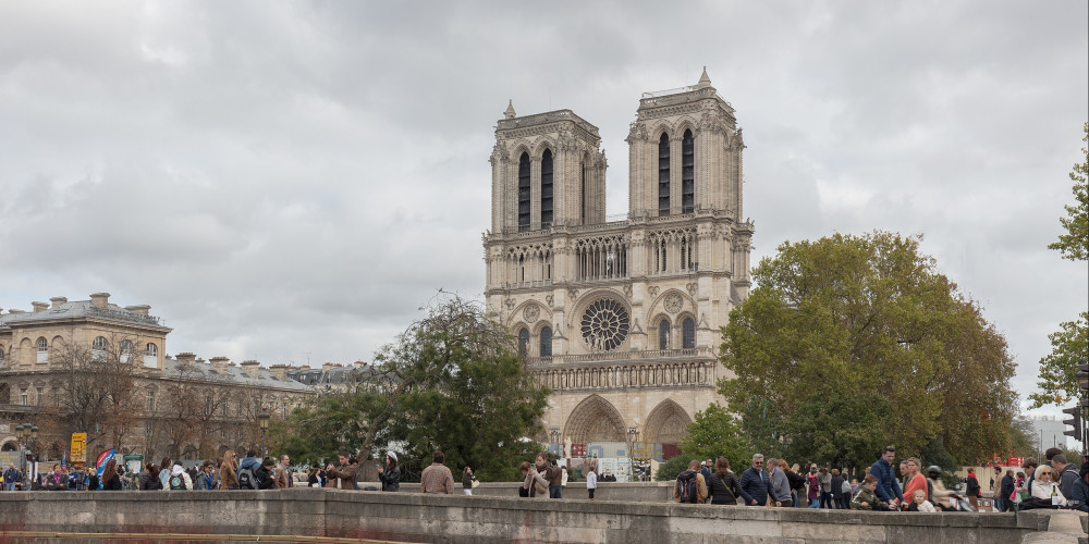 La façade ouest de Notre-Dame