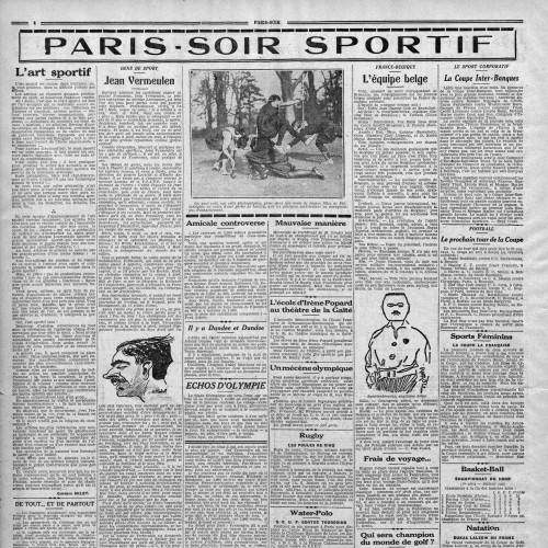 [Vignette] Extrait Paris-Soir art sportif