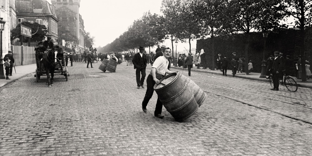 La course des rouleurs de tonneaux