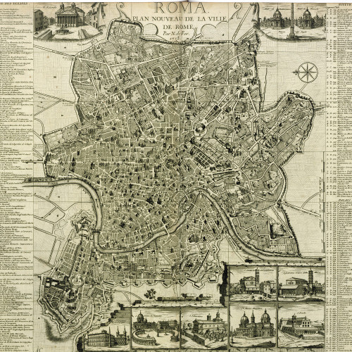Plan nouveau de la ville de Rome