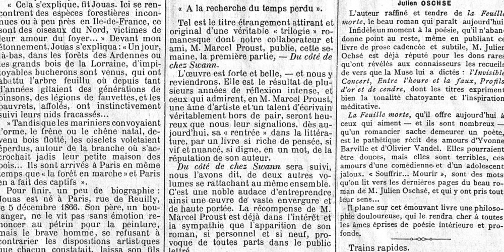 Le Figaro, 16 novembre 1913