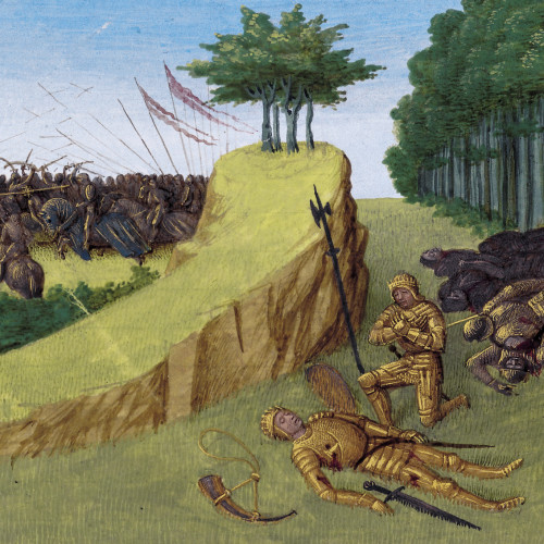 Bataille de Roncevaux en 778 ; Mort de Roland