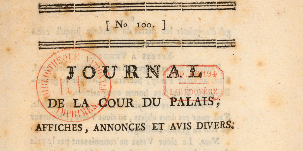 Journal de la cour du palais
