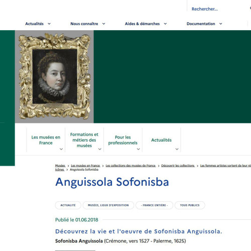 Vignette Site Sofonisba Anguissola - MCC