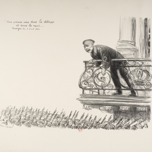 « Nous sommes unis dans la détresse et dans la mort... »
Harangue du 2 août 1914