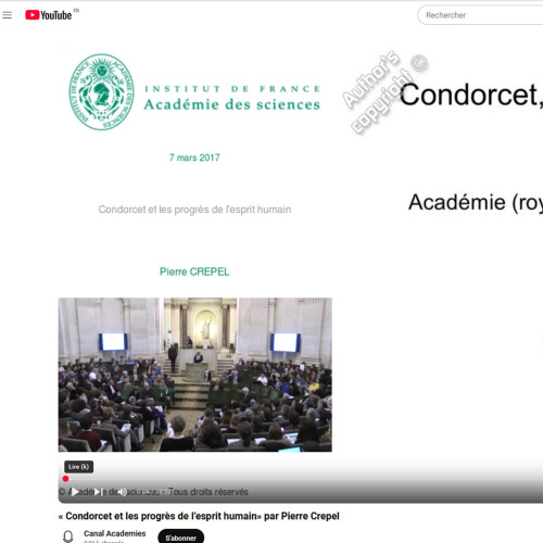 Académie des sciences : Condorcet