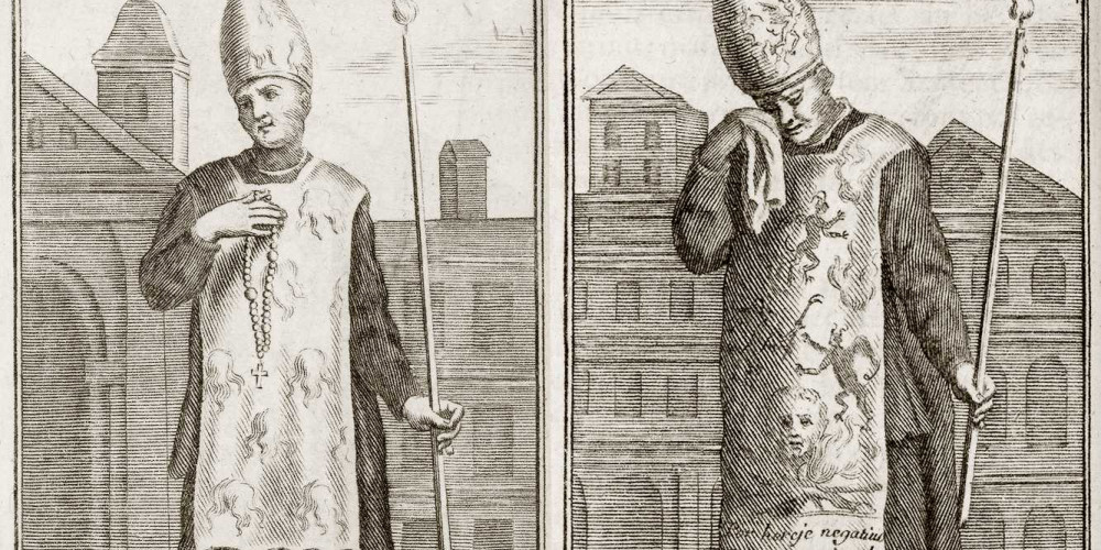 Homme condamné au feu par l’Inquisition