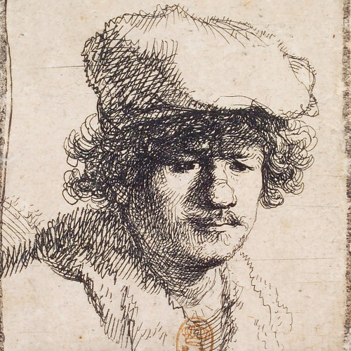Rembrandt au bonnet retombant
1er état