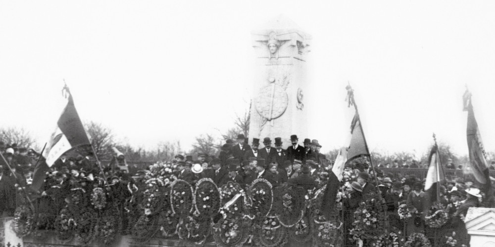 Anniversaire Champigny, manifestation de la ligue des Patriotes, commémoration des soldats morts en décembre 1870