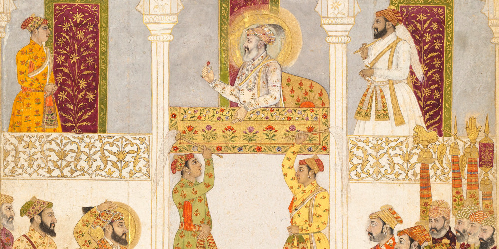 Audience accordée par l’empereur Shah Jahan à Lahore à son fils, le prince Aurangzeb