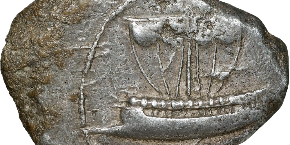 Monnaie phénicienne frappée à Sidon vers 430 av. J.-C.