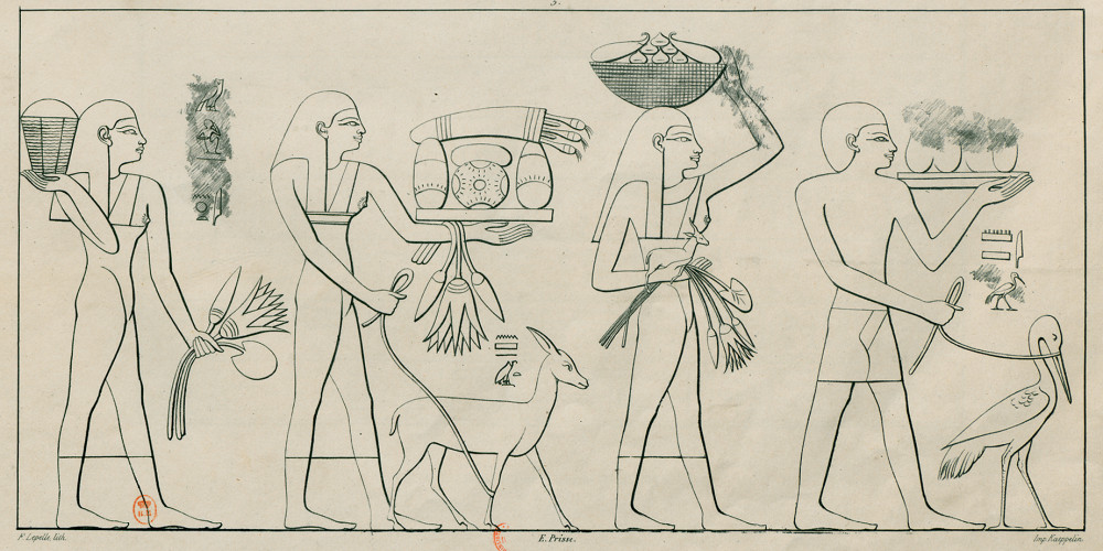 Heptanomide. Bas-reliefs tirés des hypogées de Zawyet el-Mayetin et de Tell-Amarna