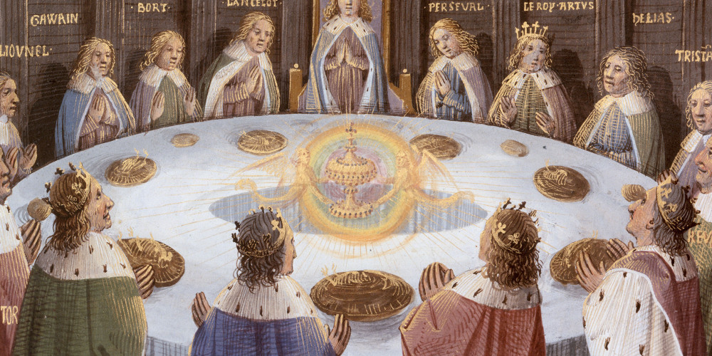 Apparition du Saint Graal aux chevaliers de la Table ronde