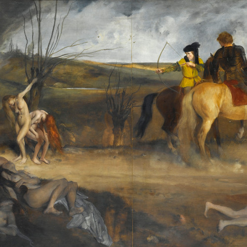 Scène de guerre au Moyen Âge