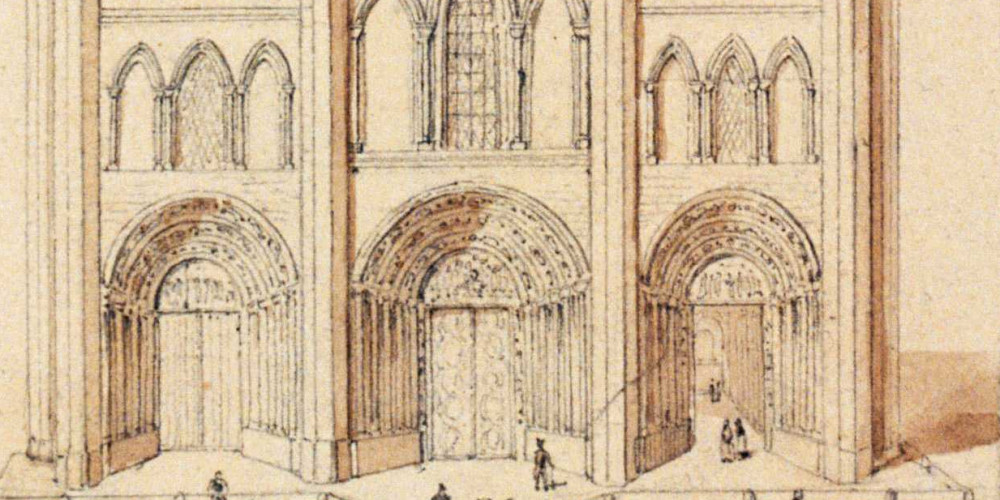 Façade de la basilique de Saint-Denis