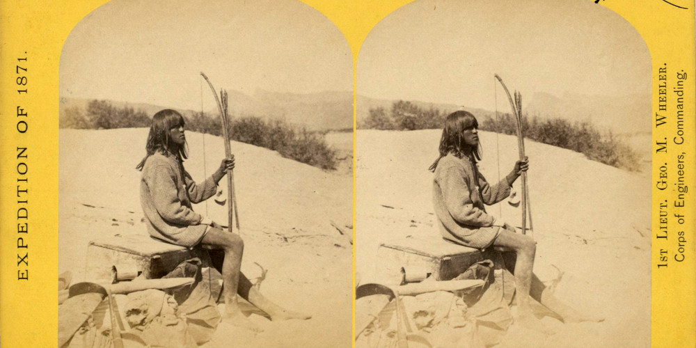 Maiman, guide et interprète amérindien de la tribu Mohave pendant l’expédition de George M. Wheeler dans le Colorado