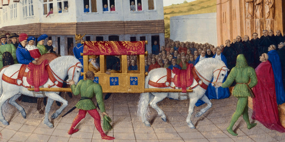 Entrée de l’empereur Charles IV à Saint-Denis