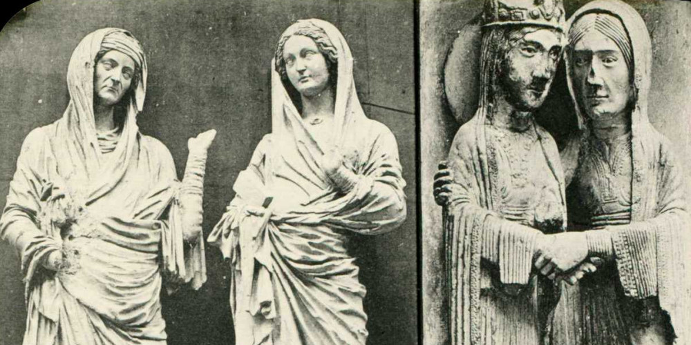 Moulages des statues de la Vierge et de Sainte-Anne de la Cathédrale Notre-Dame de Chartres
