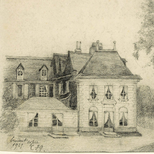 Maison des Flaubert à Croisset vue de la Seine