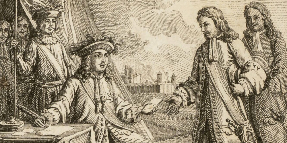 Louis XIV au camp devant Lille donnant aux comédiens françois la permission de jouer le Tartuffe à Paris