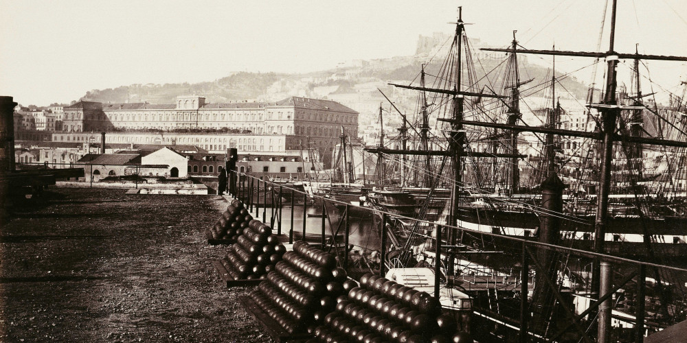 L'arsenal de Naples lors du réaménagement du port
