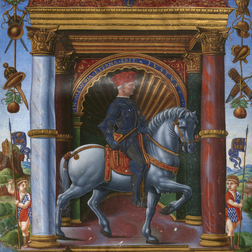 Portrait équestre de Muzio Attendolo Sforza 
