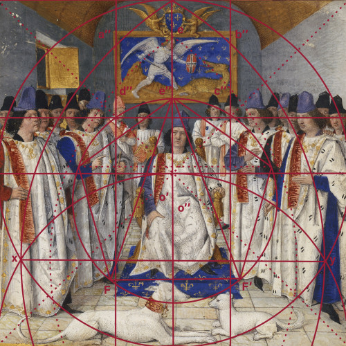 Composition de l’image « Louis XI préside l’ordre de Saint-Michel »