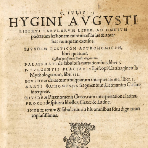 C. Julii Hygini Augusti liberti fabularum liber, 1535