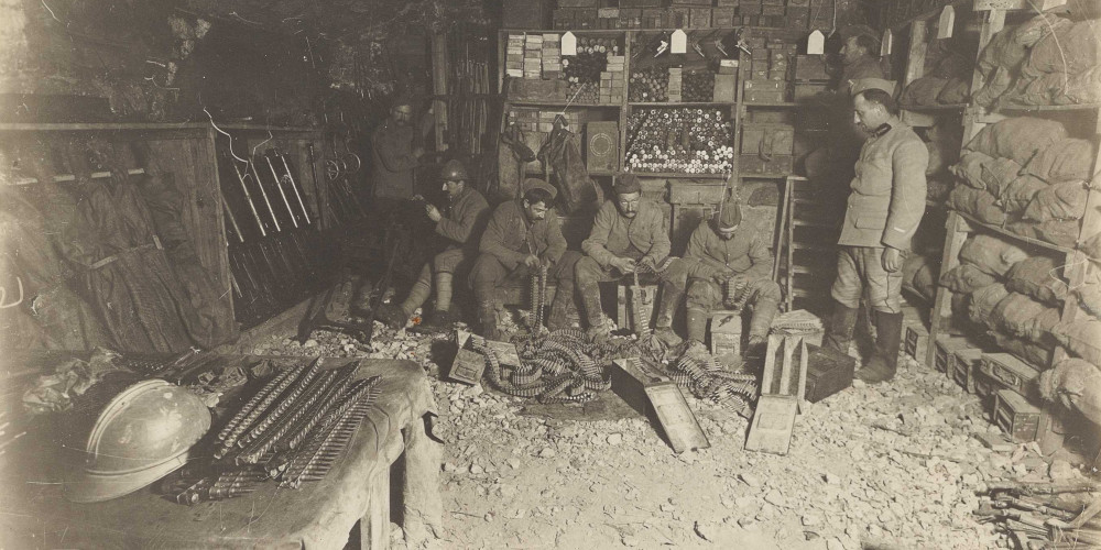 Munitions allemandes trouvées dans le fort de Douaumont