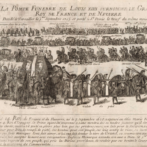 La Pompe funèbre de Louis XIV, surnommé le Grand, Roy de France et de Navarre