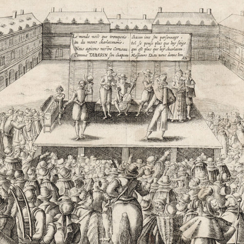 Abraham Bosse, Le Théâtre de Tabarin, entre 1618 et 1620