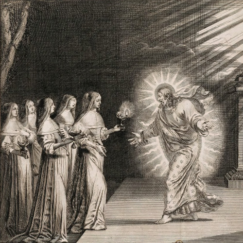 Les Vierges sages viennent au-devant de l’époux céleste