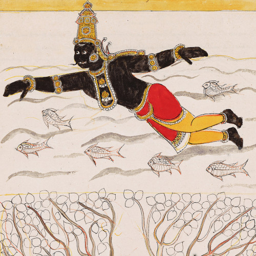 Shurapadma s’enfuit et se cache dans un arbre creux