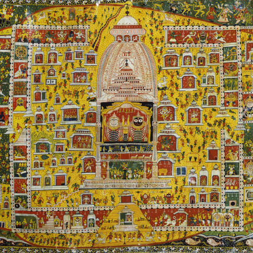 Plan du temple de Jagannatha, à Puri (Orissa)