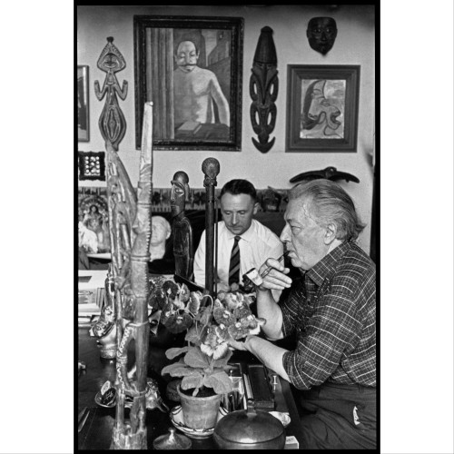 Julien Gracq et André Breton photographiés par Henri Cartier-Bresson