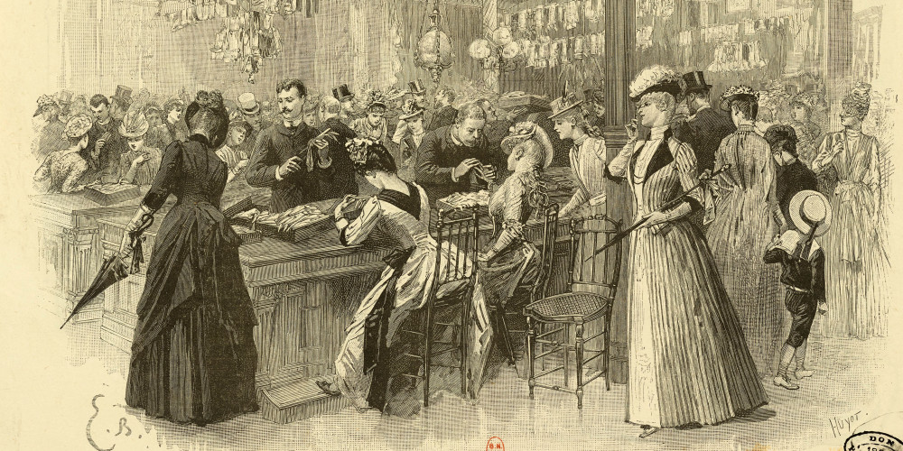 Au comptoir de ganterie